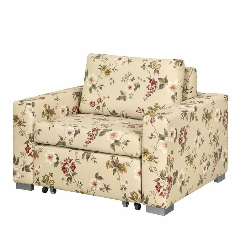 loftscape Mooved Fauteuil convertible Finne – Tissé à plat – Marron / Rouge