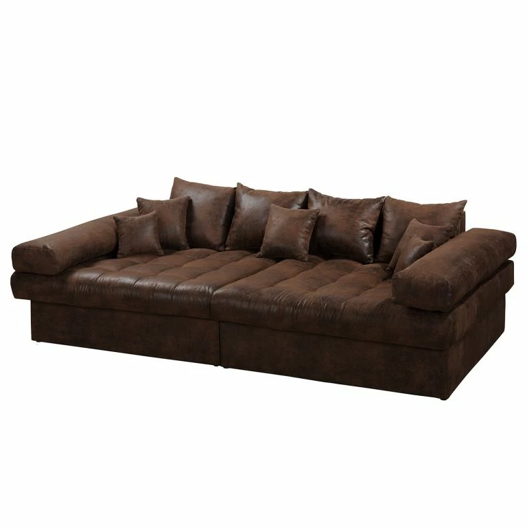 loftscape Mooved Grand Canapé Naomi IV – Microfibre Goda: Marron bison