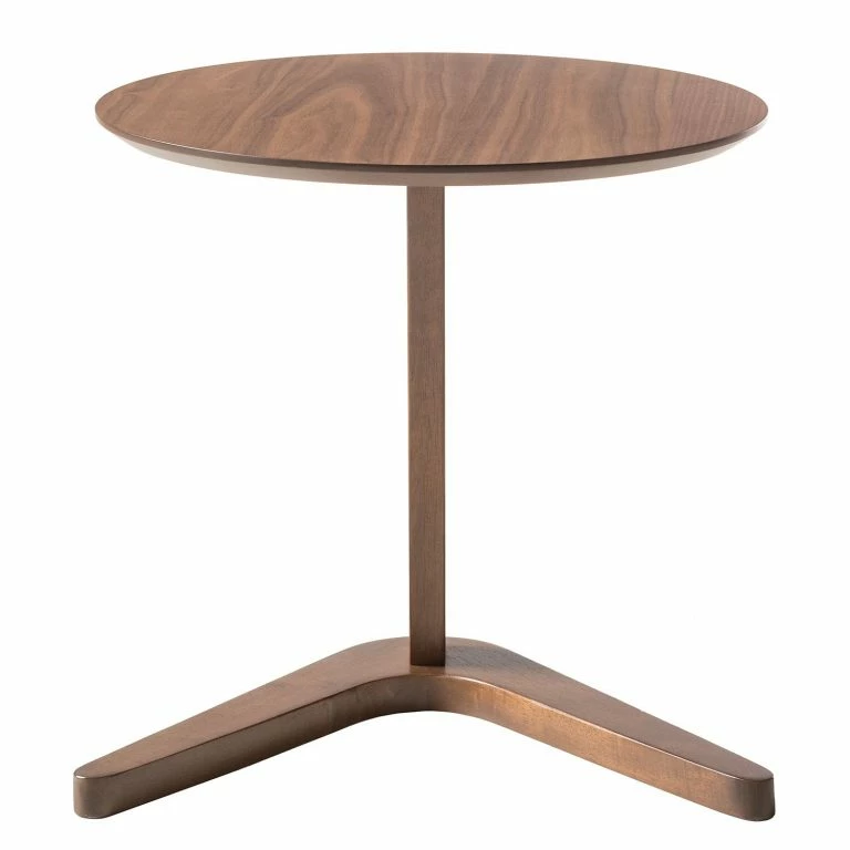 Loftscape Mørteens Bout De Canapé Chicky – Partiellement En Hévéa Massif – Placage Noyer Véritable