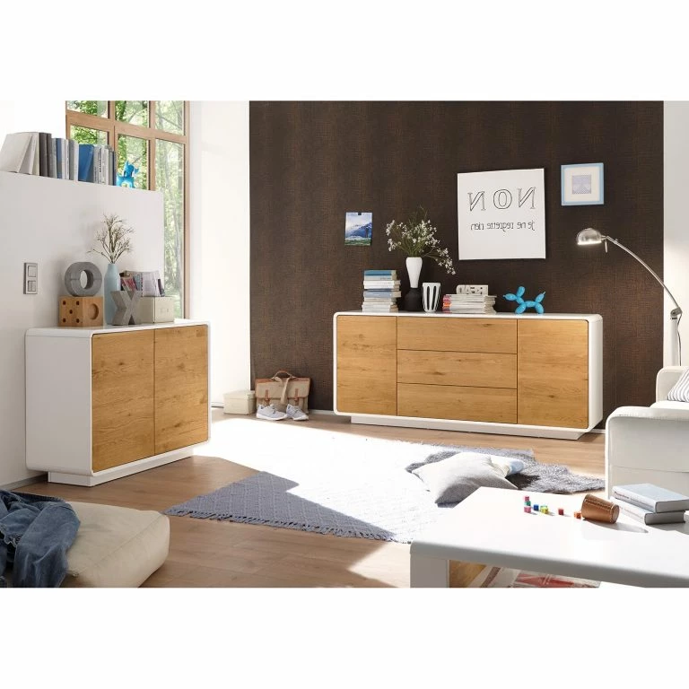 Loftscape Mørteens Buffet Boge – Chêne à Nœuds / Blanc Mat