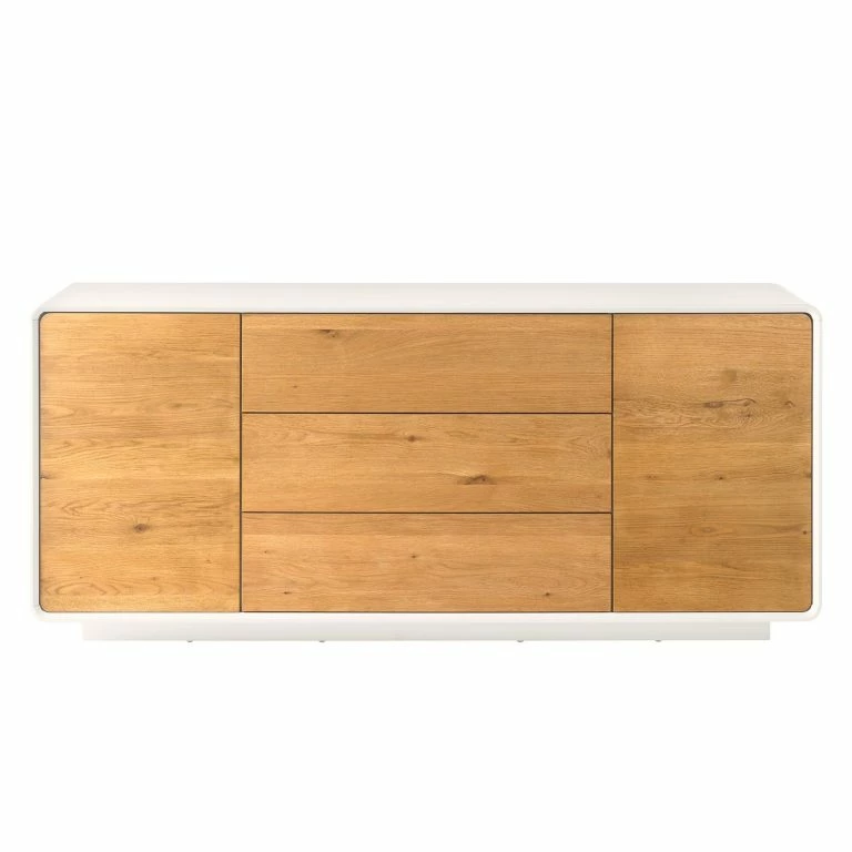 Loftscape Mørteens Buffet Boge – Chêne à Nœuds / Blanc Mat