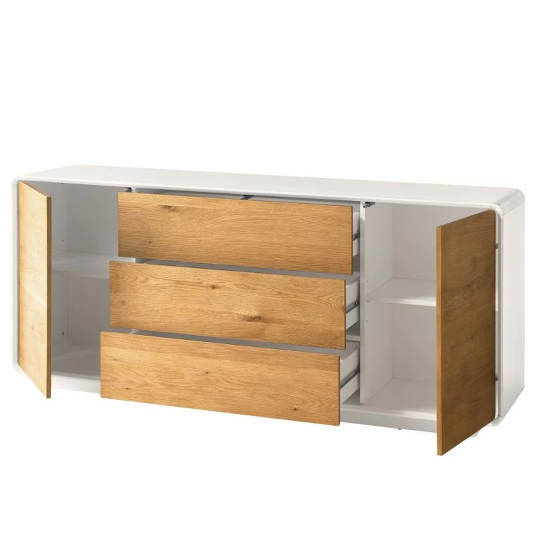 Loftscape Mørteens Buffet Boge – Chêne à Nœuds / Blanc Mat