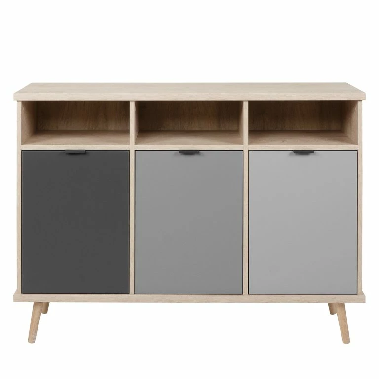 Loftscape Mørteens Buffet Elysian – Gris / Imitation Chêne