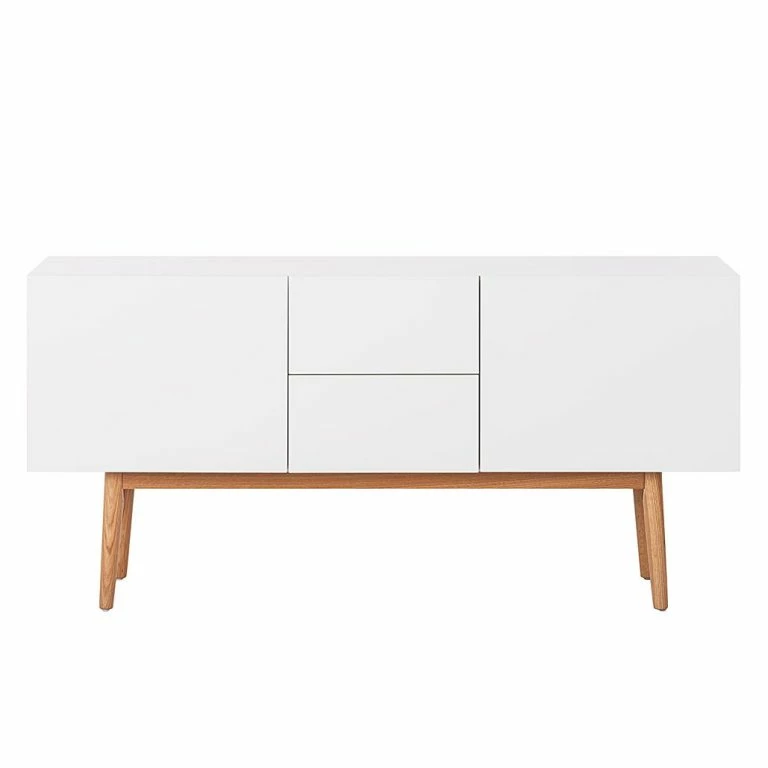 Loftscape Mørteens Buffet Lindholm III – Partiellement En Chêne Massif – Blanc