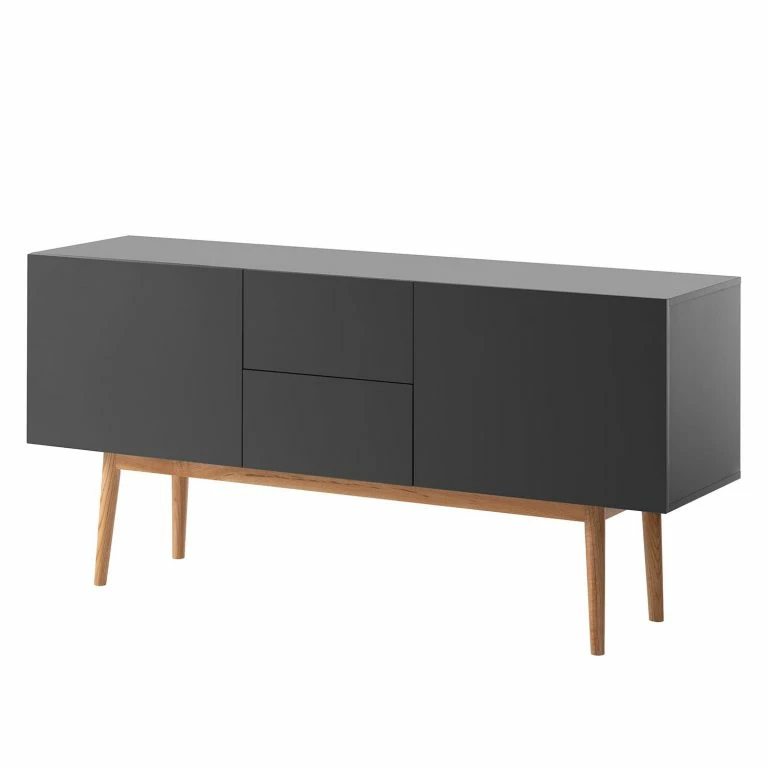 loftscape Mørteens Buffet Lindholm III – Partiellement en chêne massif – Gris