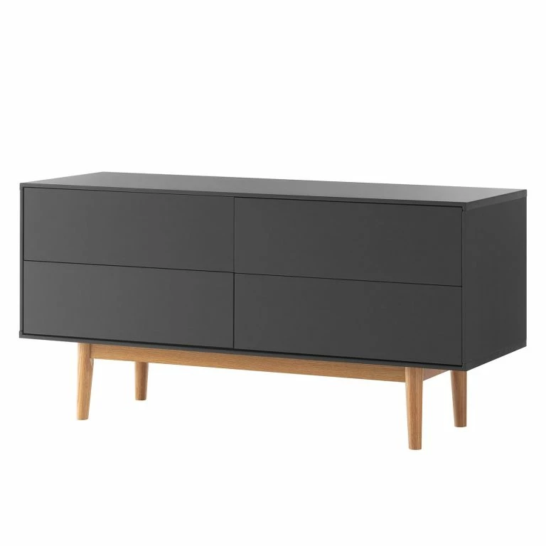loftscape Mørteens Buffet Lindholm V – Chêne partiellement massif – Gris / Chêne