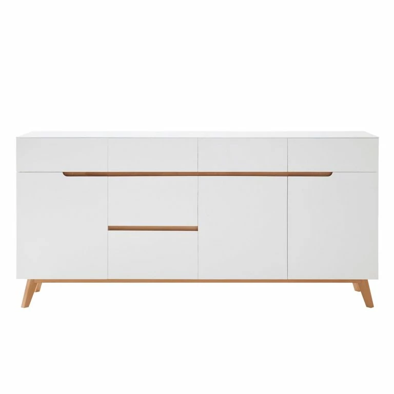 Loftscape Mørteens Buffet Tenabo – Blanc Mat / Chêne à Nœuds