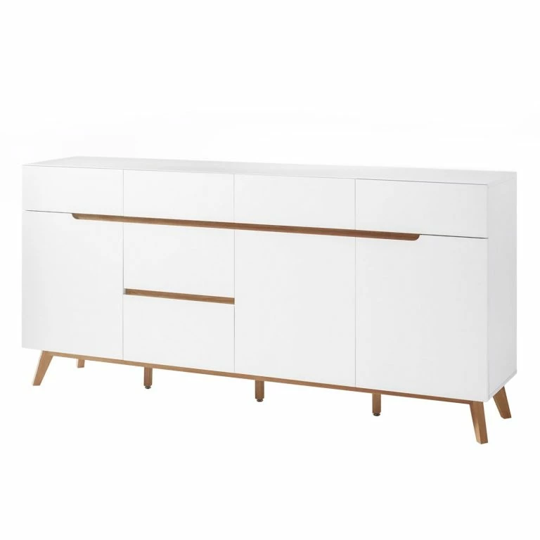 loftscape Mørteens Buffet Tenabo – Blanc mat / Chêne à nœuds