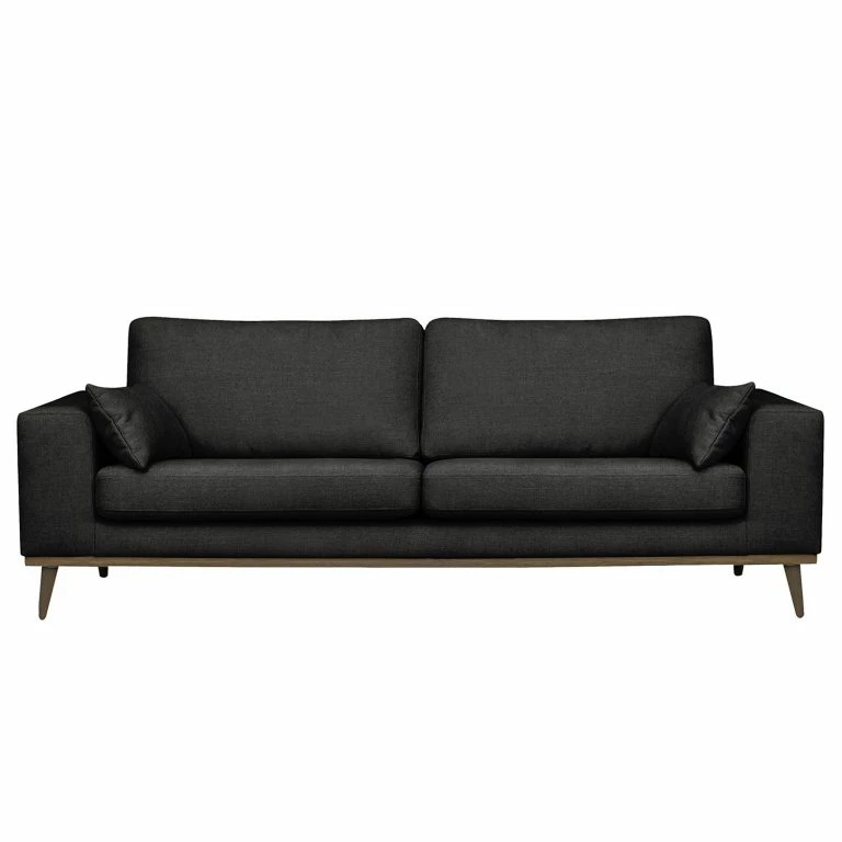 Loftscape Mørteens Canapé Billund (2 Places) – Tissu Structuré – Noir