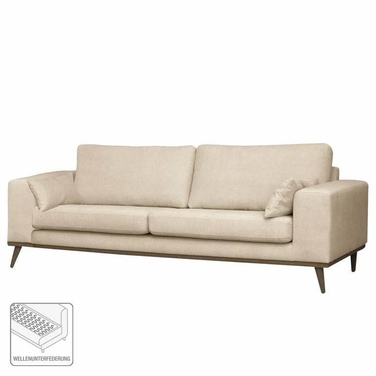 Loftscape Mørteens Canapé Billund (3-places) – Tissu Structuré – Tissu Structuré Talta: Crème