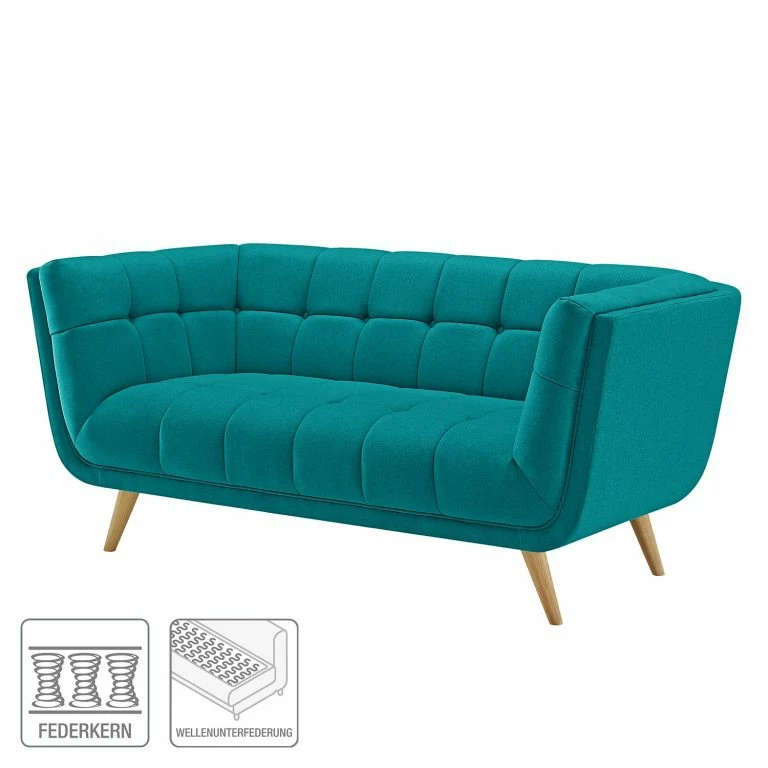 Loftscape Mørteens Canapé Cameta (2 Places) – Tissu – Turquoise