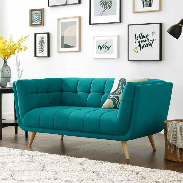 Loftscape Mørteens Canapé Cameta (2 Places) – Tissu – Turquoise