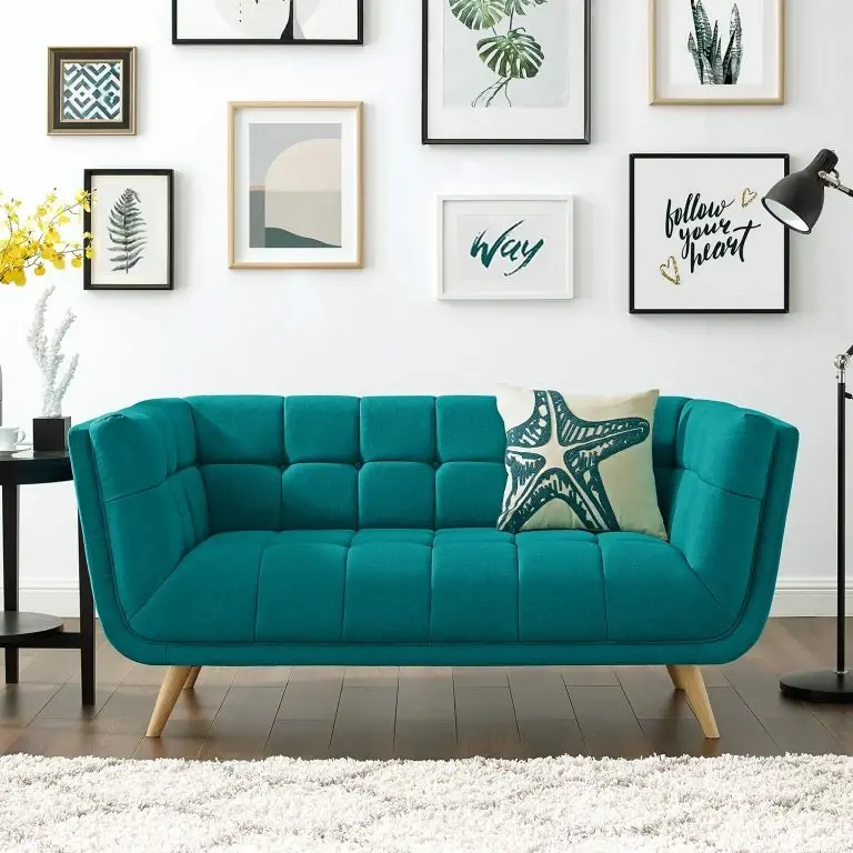 Loftscape Mørteens Canapé Cameta (2 Places) – Tissu – Turquoise