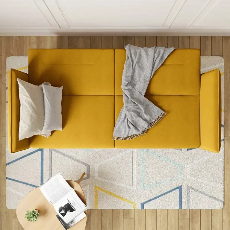 Loftscape Mørteens Canapé Convertible Asbro I – Tissu – Jaune