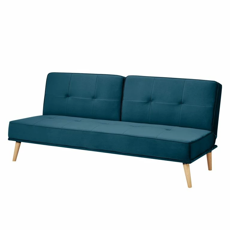 loftscape Mørteens Canapé convertible Bardon – Velours – Bleu marine