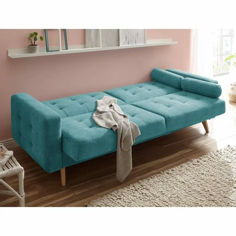 Loftscape Mørteens Canapé Convertible Borsh – Microfibre – Microfibre Ranu: Denim