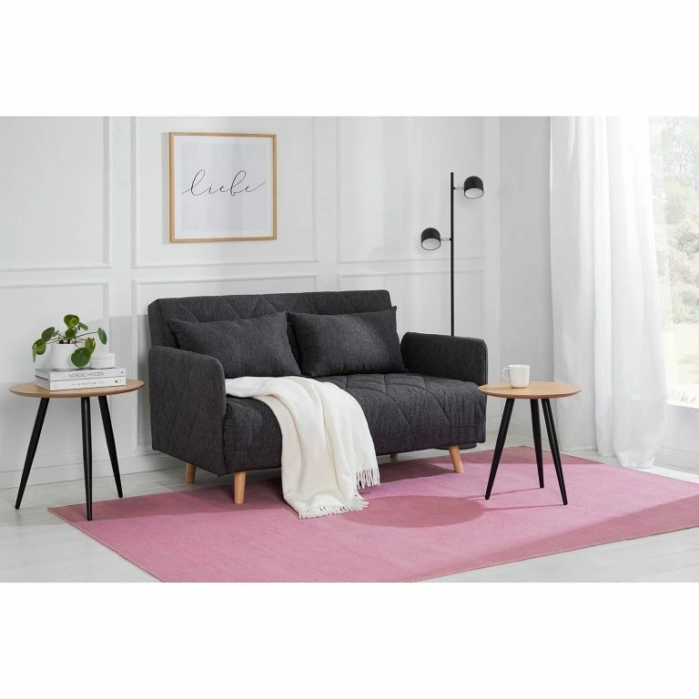 Loftscape Mørteens Canapé Convertible Morten – Tissu Nims: Gris Foncé