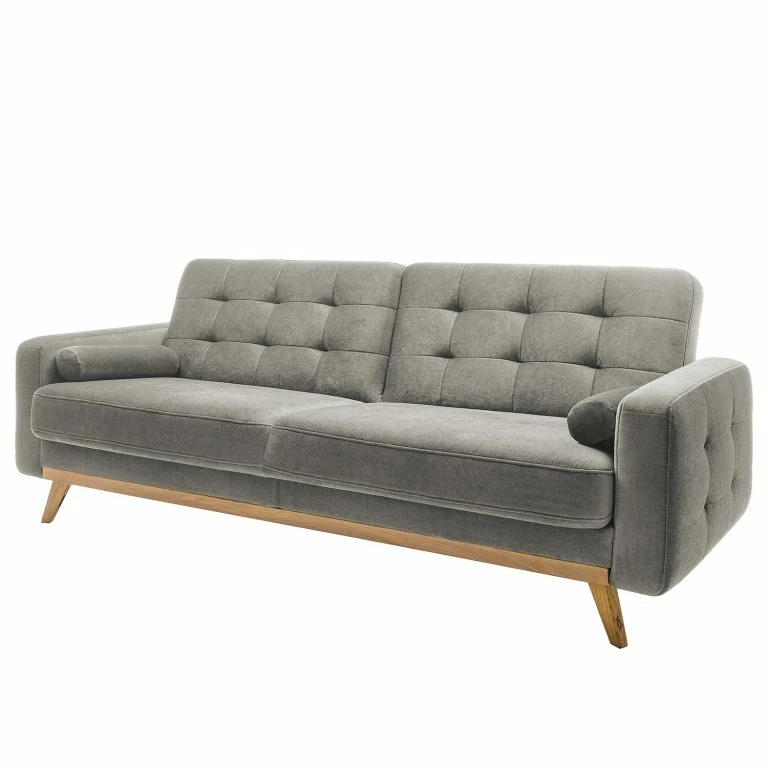 loftscape Mørteens Canapé convertible Oravi – Velours – Platine