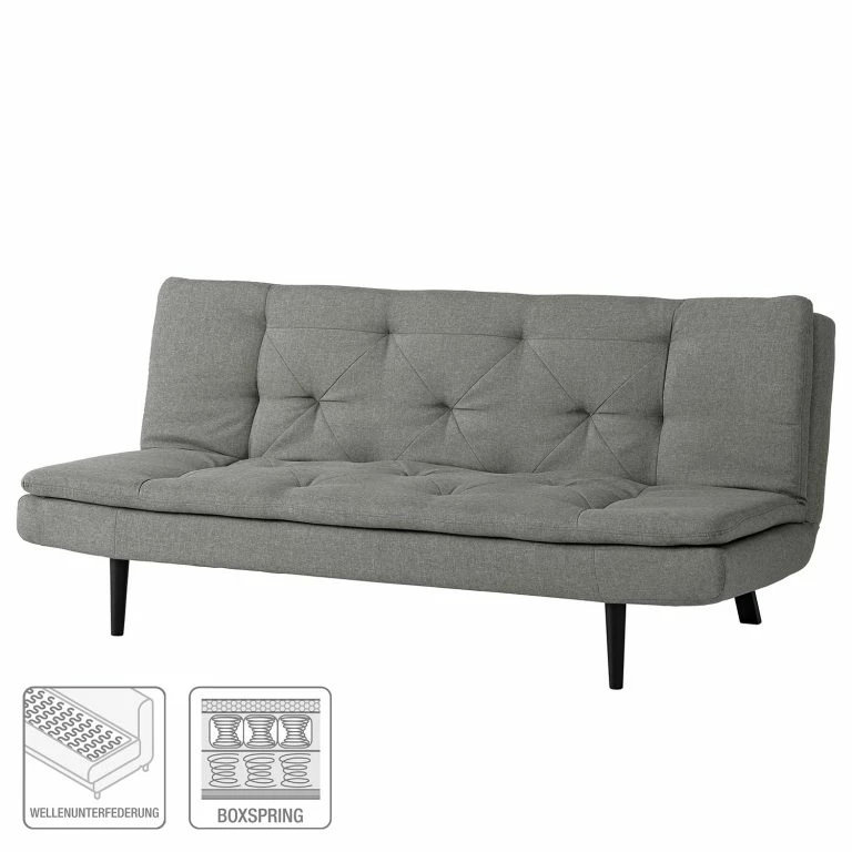 Loftscape Mørteens Canapé Convertible Rawson – Tissu – Gris