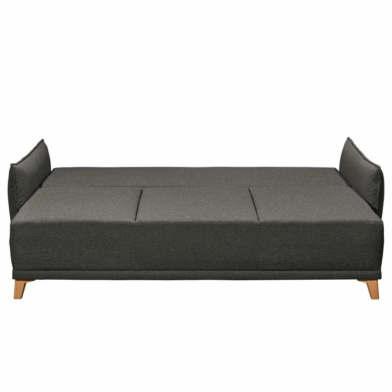 Loftscape Mørteens Canapé Convertible Rutherford – Tissu Denga / Microfibre Laci: Graphite / Argent