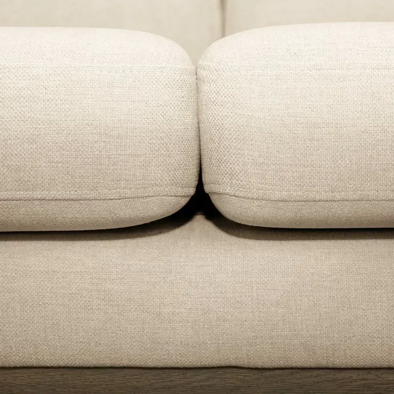 Loftscape Mørteens Canapé D’angle Billund I – Tissu Structuré – Crème – Méridienne Courte à Droite (vue De Face)