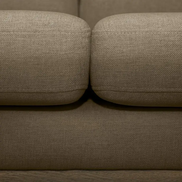 Loftscape Mørteens Canapé D’angle Billund I – Tissu Structuré – Marron Foncé – Méridienne Courte à Gauche (vue De Face)