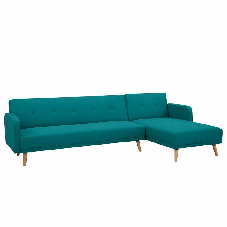 Loftscape Mørteens Canapé D’angle Daru I – Tissu – Bleu Pétrole