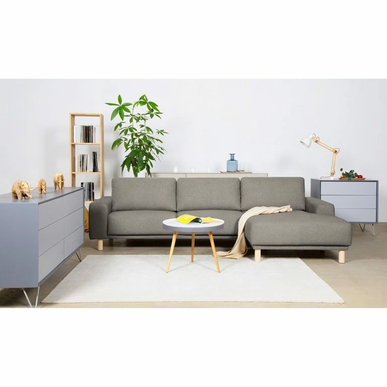 Loftscape Mørteens Canapé D’angle Kotila – Tissu Structuré – Beige