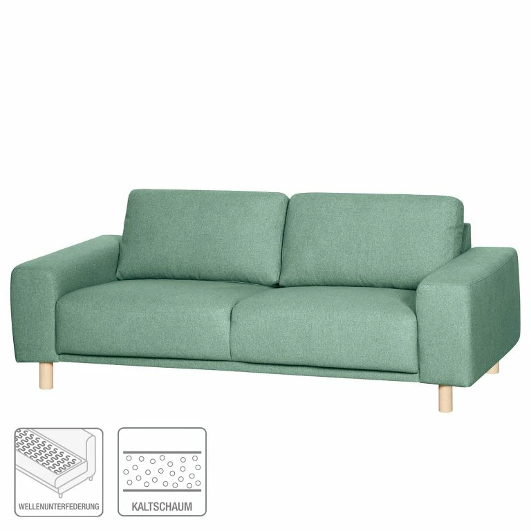 Loftscape Mørteens Canapé Kotila (2 Places) – Tissu Structuré – Vert Menthe