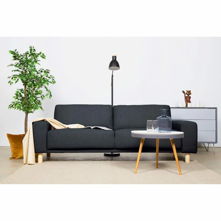 Loftscape Mørteens Canapé Kotila (3 Places) – Tissu Structuré – Bleu Foncé