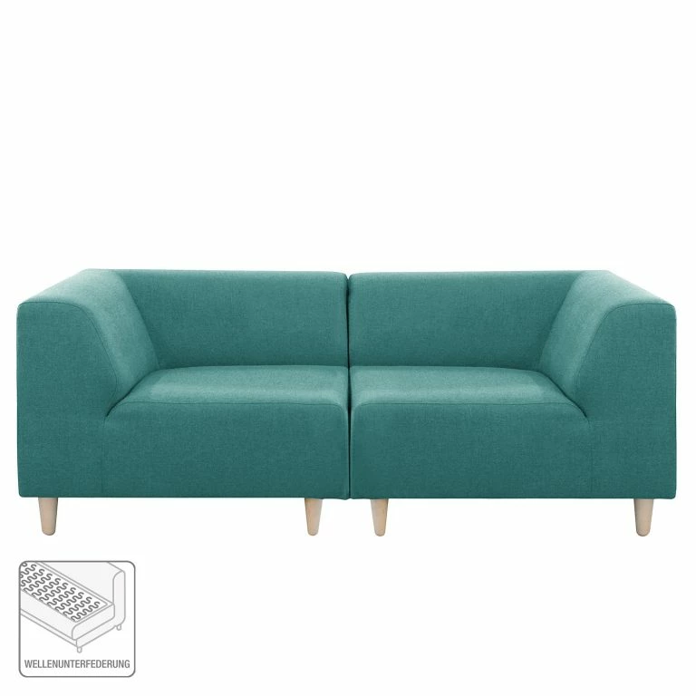 Loftscape Mørteens Canapé Kurikka (2 Places) – Tissu – Tissu Maloti: Pétrole – Sans Repose-pieds