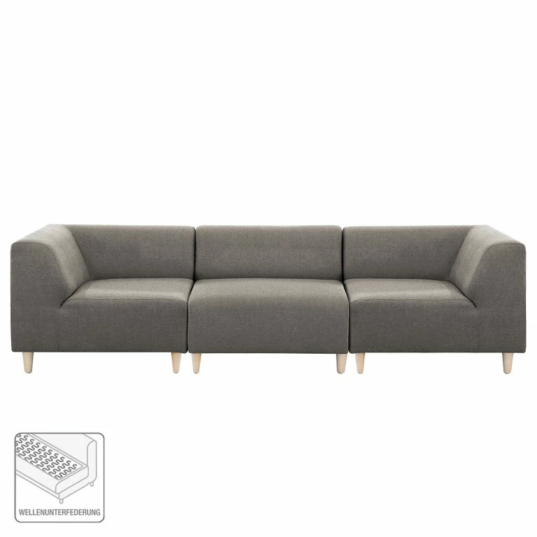 Loftscape Mørteens Canapé Kurikka (3 Places) – Tissu – Tissu Maloti: Gris