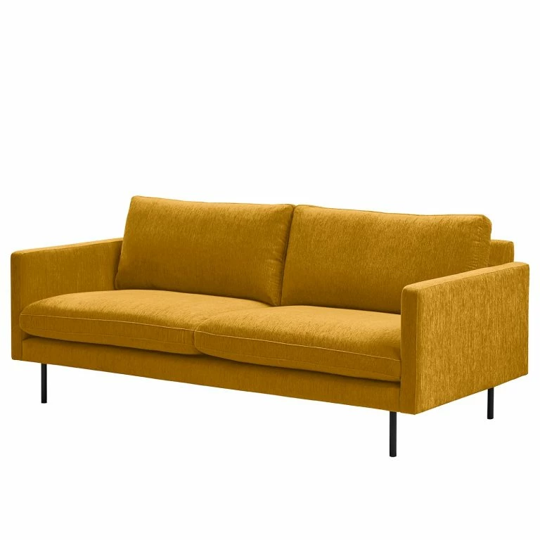 loftscape Mørteens Canapé Landos (3 places) – Tissu Velia: Jaune maïs