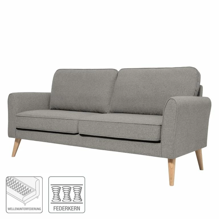 Loftscape Mørteens Canapé Larisa (2 Places) – Tissu – Gris