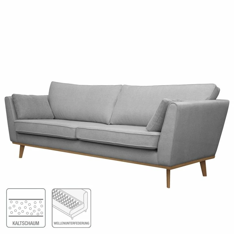 Loftscape Mørteens Canapé Lauwe (3 Places) – Tissu – Gris