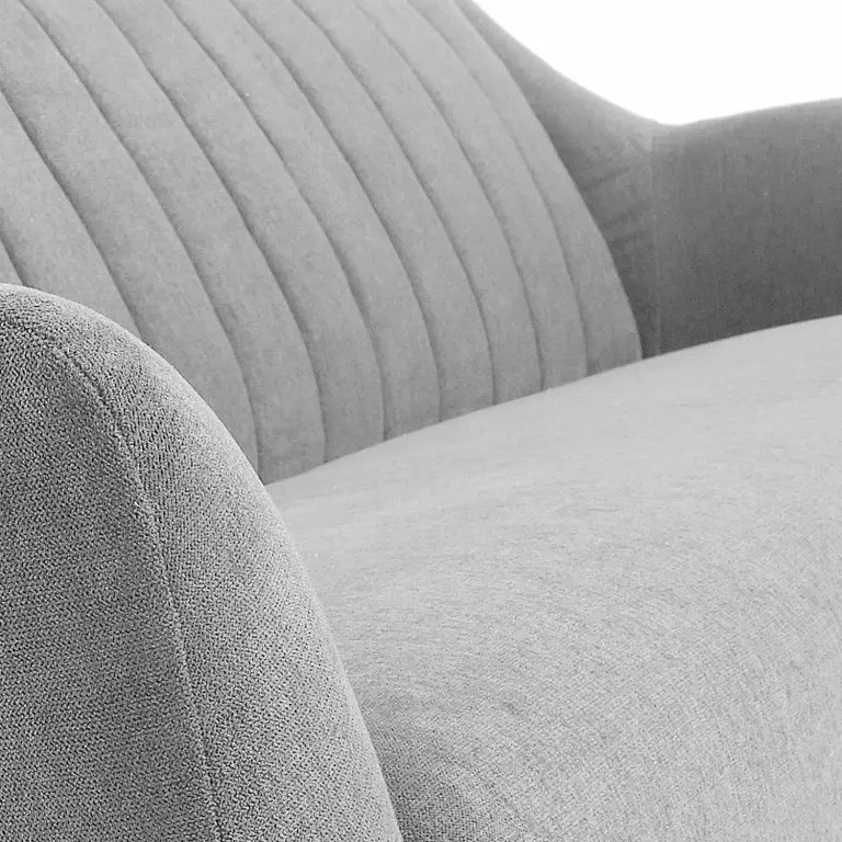 Loftscape Mørteens Canapé Sollom (3 Places) Tissu – Gris Clair