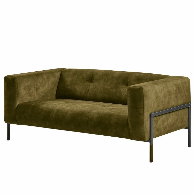 loftscape Mørteens Canapé Vernioz (2 places) – Tissu – Tissu Adela: Avocat
