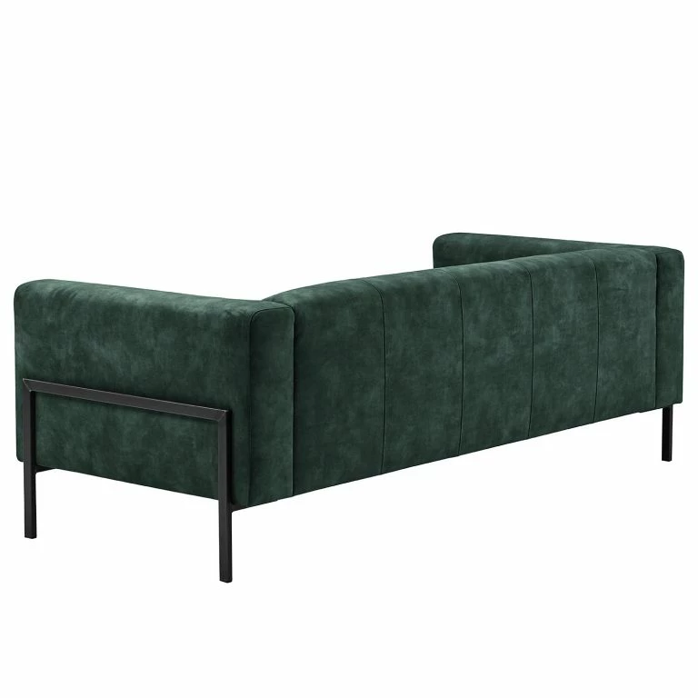 Loftscape Mørteens Canapé Vernioz (3 Places) – Tissu – Tissu Adela: Gris-Pétrole