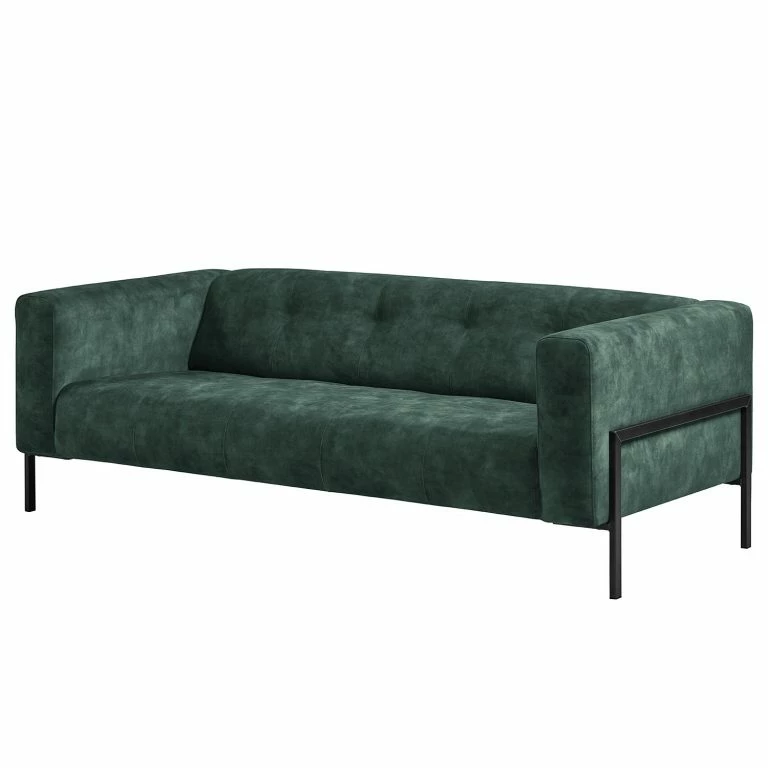 loftscape Mørteens Canapé Vernioz (3 places) – Tissu – Tissu Adela: Gris-Pétrole