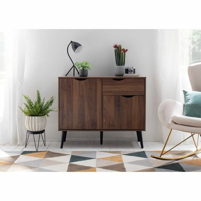 Loftscape Mørteens Commode Gjora I – Partiellement En Hévéa Massif – Noyer