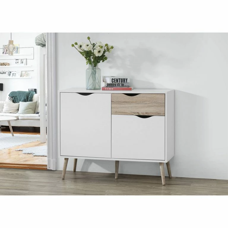 Loftscape Mørteens Commode Sunndal I – Blanc / Chêne Clair