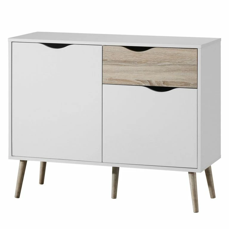loftscape Mørteens Commode Sunndal I – Blanc / Chêne clair