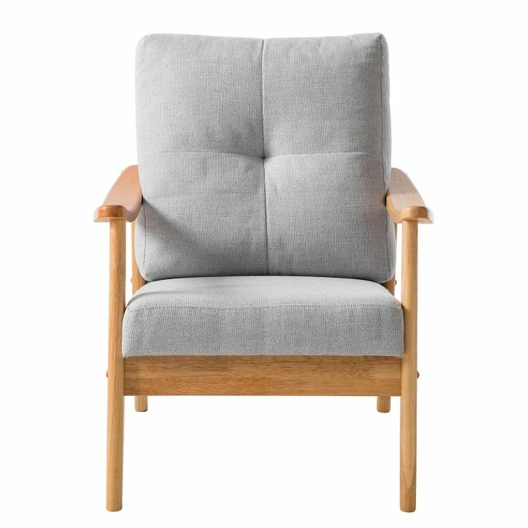 Loftscape Mørteens Fauteuil Benson II – Tissu – Gris Clair