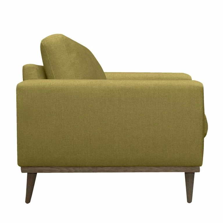 Loftscape Mørteens Fauteuil Billund – Tissu Structuré – Vert Olive
