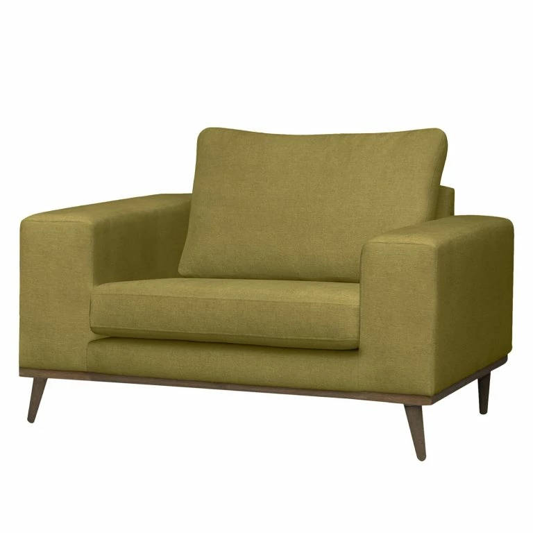 loftscape Mørteens Fauteuil Billund – Tissu structuré – Vert olive