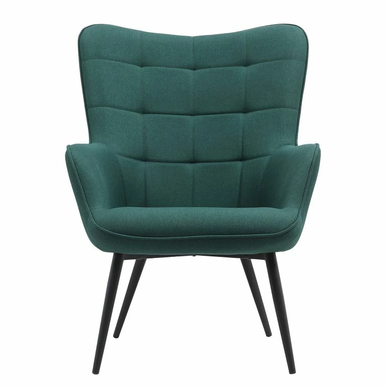 Loftscape Mørteens Fauteuil Bixby – Velours Côtelé – Gris – Sans Repose-pieds – Tissu