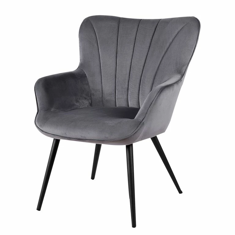 loftscape Mørteens Fauteuil Boltby I – Velours – Anthracite