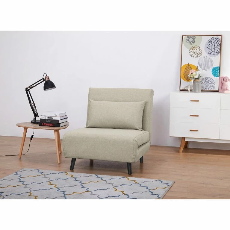 Loftscape Mørteens Fauteuil Convertible Elands II – Tissu – Cappuccino