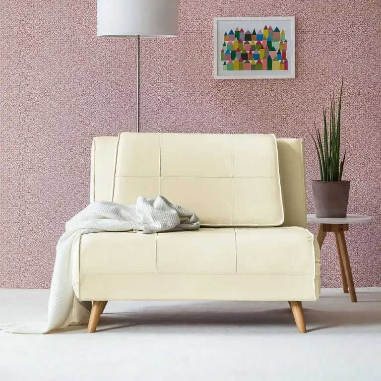 Loftscape Mørteens Fauteuil Convertible Rovigo – Imitation Cuir – Crème