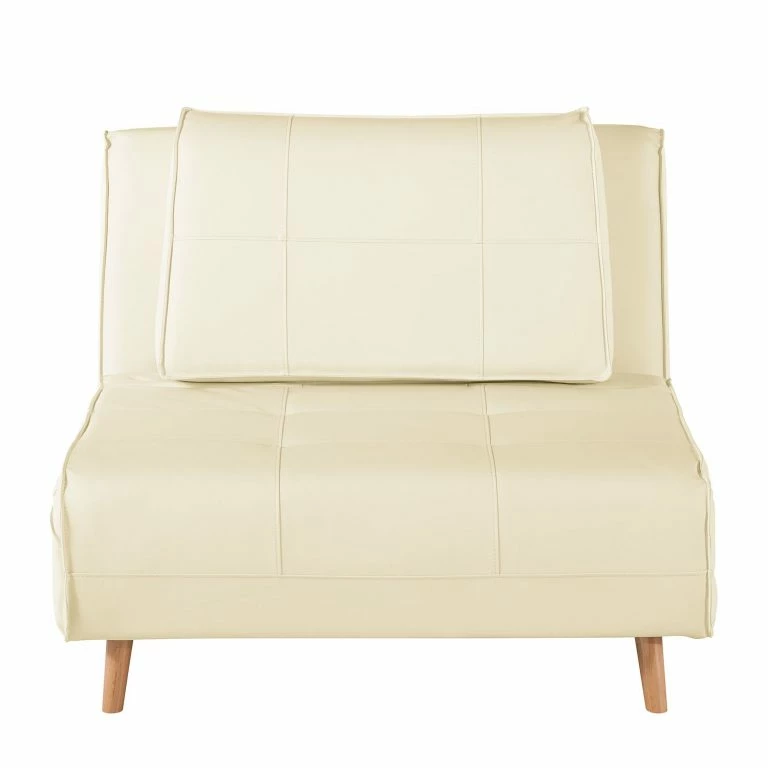 Loftscape Mørteens Fauteuil Convertible Rovigo – Imitation Cuir – Crème